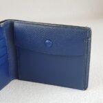 Hermes Bi-fold Wallet Dark Blue Epsom Leather with Palladium Plated Hardware Bag #ROCY-2 - Image 11