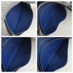 Hermes Bi-fold Wallet Dark Blue Epsom Leather with Palladium Plated Hardware Bag #ROCY-2 - Image 15