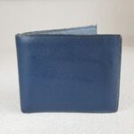 Hermes Bi-fold Wallet Dark Blue Epsom Leather with Palladium Plated Hardware Bag #ROCY-2 - Image 2