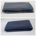 Hermes Bi-fold Wallet Dark Blue Epsom Leather with Palladium Plated Hardware Bag #ROCY-2 - Image 6