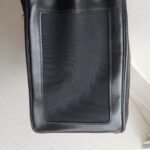 Hermes Kelly Lakis 40CM Black Box Leather With Canvas and Palladium Hardware Bag #ROKT-3 - Image 11