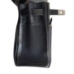 Hermes Kelly Lakis 40CM Black Box Leather With Canvas and Palladium Hardware Bag #ROKT-3 - Image 8