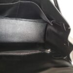 Hermes Kelly Lakis 40CM Black Box Leather With Canvas and Palladium Hardware Bag #ROKT-3 - Image 39