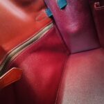 Hermes Kelly Sellier 32CM Vert Fonce/blue Indigo/rough H Box Leather With Gold Hardware Bag #ROKT-1 - Image 42