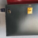 Hermes Kelly Sellier 32CM Vert Fonce/blue Indigo/rough H Box Leather With Gold Hardware Bag #ROKT-1 - Image 5