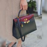 Hermes Kelly Sellier 32CM Vert Fonce/blue Indigo/rough H Box Leather With Gold Hardware Bag #ROKT-1 - Image 50