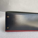 Hermes Kelly Sellier 32CM Vert Fonce/blue Indigo/rough H Box Leather With Gold Hardware Bag #ROKT-1 - Image 15