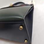 Hermes Kelly Sellier 32CM Vert Fonce/blue Indigo/rough H Box Leather With Gold Hardware Bag #ROKT-1 - Image 21