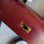 Hermes Kelly Sellier 32CM Vert Fonce/blue Indigo/rough H Box Leather With Gold Hardware Bag #ROKT-1 - Image 25