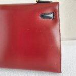 Hermes Kelly Sellier 32CM Vert Fonce/blue Indigo/rough H Box Leather With Gold Hardware Bag #ROKT-1 - Image 10