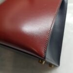 Hermes Kelly Sellier 32CM Vert Fonce/blue Indigo/rough H Box Leather With Gold Hardware Bag #ROKT-1 - Image 22