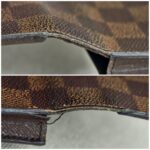 LV Card Holder Damier Ebene Coated Canvas with Leather and Gold Hardware #RTRK-5 - Image 9