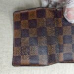 LV Card Holder Damier Ebene Coated Canvas with Leather and Gold Hardware #RTRK-5 - Image 4