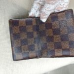 LV Card Holder Damier Ebene Coated Canvas with Leather and Gold Hardware #RTRK-5 - Image 6