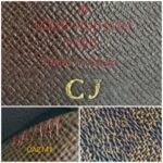 LV Card Holder Damier Ebene Coated Canvas with Leather and Gold Hardware #RTRK-5 - Image 12