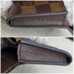 LV Card Holder Damier Ebene Coated Canvas with Leather and Gold Hardware #RTRK-5 - Image 7