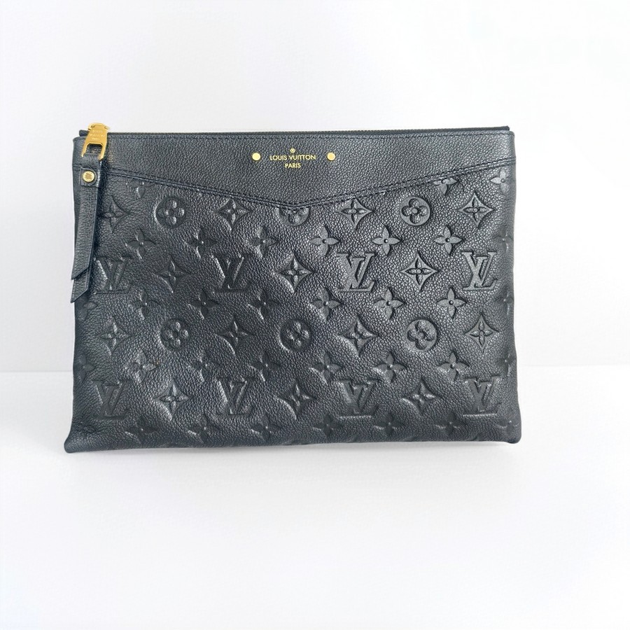 LV Daily Pouch M62937 Black Empreinte Leather with Gold Hardware #ROUR-1
