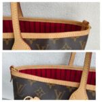 LV Neverfull Bandouliere Inside Out MM Monogram Canvas with Leather and Gold Hardware #ROSO-1 - Image 21