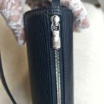 LV Papillon Mini Pouch Black Epi Leather with Silver Hardware #ROLT-2 - Image 9