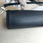 LV Papillon Mini Pouch Black Epi Leather with Silver Hardware #ROLT-2 - Image 5