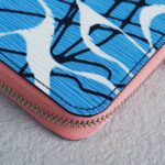 LV Zippy Wallet Blue Aqua Print Epi Leather with Silver Hardware #ROCO-3 - Image 14