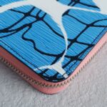 LV Zippy Wallet Blue Aqua Print Epi Leather with Silver Hardware #ROCO-3 - Image 13