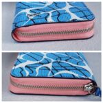 LV Zippy Wallet Blue Aqua Print Epi Leather with Silver Hardware #ROCO-3 - Image 8