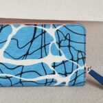 LV Zippy Wallet Blue Aqua Print Epi Leather with Silver Hardware #ROCO-3 - Image 6