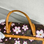 LV x Takashi Murakami Papillon Cherry Blossom Limited Edition Monogram Coated Canvas with Leather and Gold Hardware #ROCS-4 - Image 17