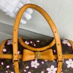 LV x Takashi Murakami Papillon Cherry Blossom Limited Edition Monogram Coated Canvas with Leather and Gold Hardware #ROCS-4 - Image 18