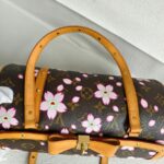 LV x Takashi Murakami Papillon Cherry Blossom Limited Edition Monogram Coated Canvas with Leather and Gold Hardware #ROCS-4 - Image 19
