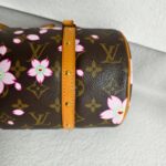 LV x Takashi Murakami Papillon Cherry Blossom Limited Edition Monogram Coated Canvas with Leather and Gold Hardware #ROCS-4 - Image 12