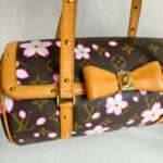 LV x Takashi Murakami Papillon Cherry Blossom Limited Edition Monogram Coated Canvas with Leather and Gold Hardware #ROCS-4 - Image 3