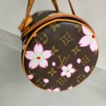 LV x Takashi Murakami Papillon Cherry Blossom Limited Edition Monogram Coated Canvas with Leather and Gold Hardware #ROCS-4 - Image 8