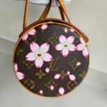 LV x Takashi Murakami Papillon Cherry Blossom Limited Edition Monogram Coated Canvas with Leather and Gold Hardware #ROCS-4 - Image 7