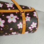 LV x Takashi Murakami Papillon Cherry Blossom Limited Edition Monogram Coated Canvas with Leather and Gold Hardware #ROCS-4 - Image 6