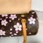 LV x Takashi Murakami Papillon Cherry Blossom Limited Edition Monogram Coated Canvas with Leather and Gold Hardware #ROCS-4 - Image 24