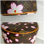 LV x Takashi Murakami Papillon Cherry Blossom Limited Edition Monogram Coated Canvas with Leather and Gold Hardware #ROCS-4 - Image 13