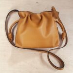 Loewe Mini Flamenco Brown Nappa Calfskin with Gold Hardware #ROUS-2
