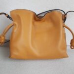 Loewe Mini Flamenco Brown Nappa Calfskin with Gold Hardware #ROUS-2 - Image 4
