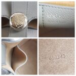 Loewe Pebble Bucket Mini Grey Calf Leather with Gold Hardware #RTEY-1 - Image 14