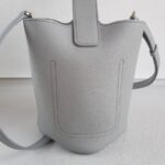 Loewe Pebble Bucket Mini Grey Calf Leather with Gold Hardware #RTEY-1 - Image 3