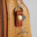 MCM Vintage Boston Bag Brown Visetos Coated Canvas With Leather And Gold Hardware #RTOU-1 - Image 18