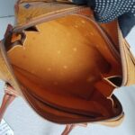 MCM Vintage Boston Bag Brown Visetos Coated Canvas With Leather And Gold Hardware #RTOU-1 - Image 23