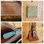 MCM Vintage Boston Bag Brown Visetos Coated Canvas With Leather And Gold Hardware #RTOU-1 - Image 19