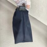 Moschino Small Pouch Navy Blue Nylon with Gold Hardware #ROCC-11 - Image 8