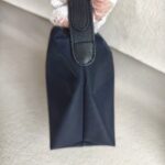 Moschino Small Pouch Navy Blue Nylon with Gold Hardware #ROCC-11 - Image 9