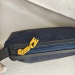 Moschino Small Pouch Navy Blue Nylon with Gold Hardware #ROCC-11 - Image 10