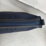 Moschino Small Pouch Navy Blue Nylon with Gold Hardware #ROCC-11 - Image 11