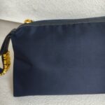 Moschino Small Pouch Navy Blue Nylon with Gold Hardware #ROCC-11 - Image 4